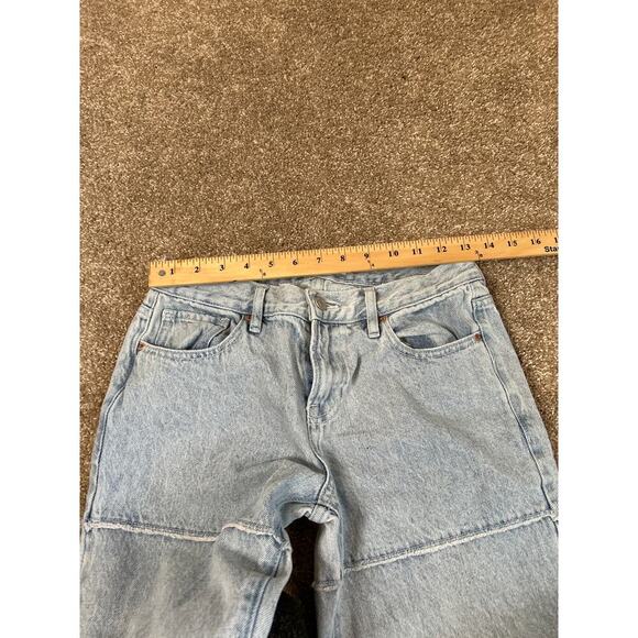 PacSun Paneled straight leg jean light wash Tech pant SZ 26" - Picture 8 of 8